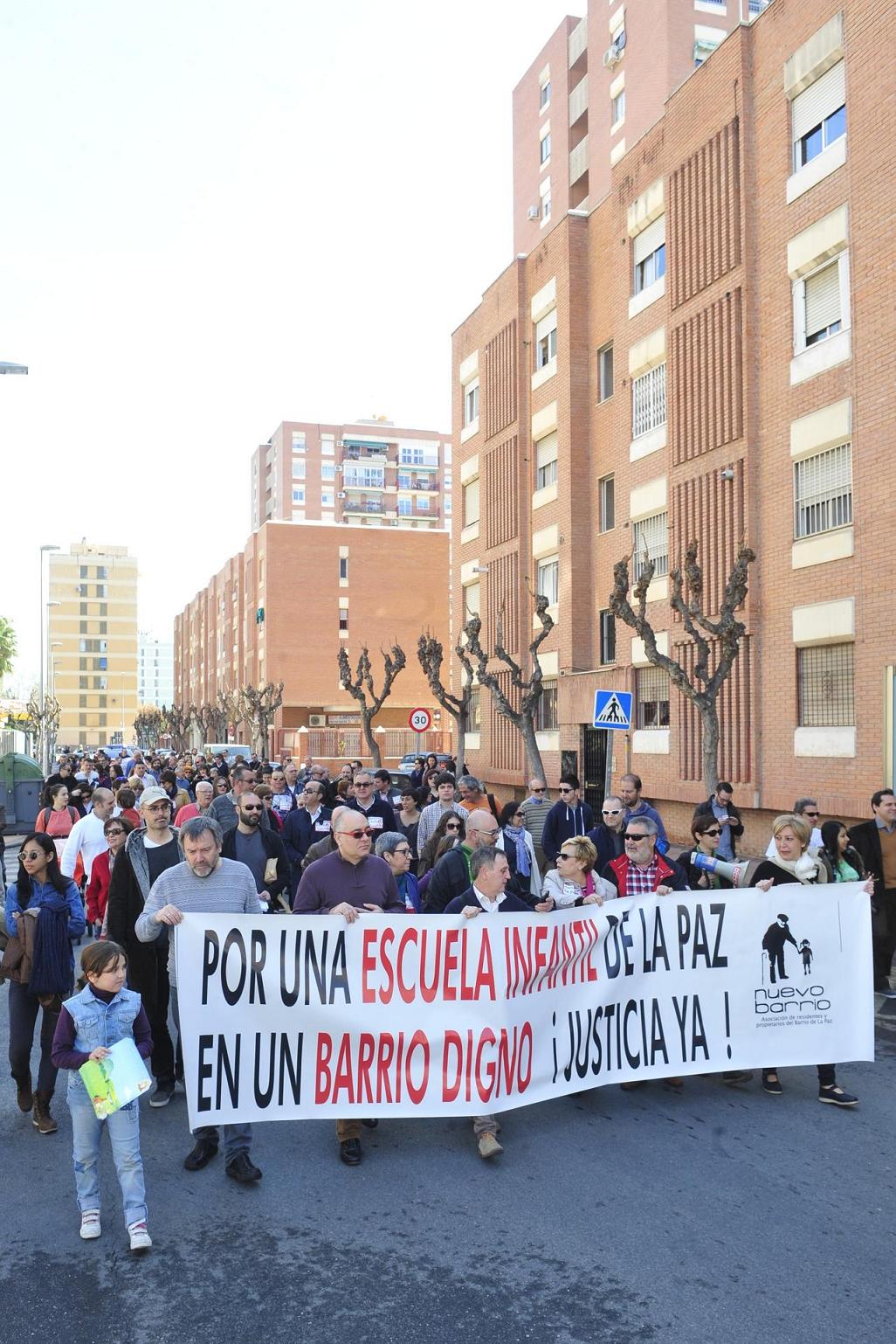 Imágenes de la protesta de los vecinos de La Paz