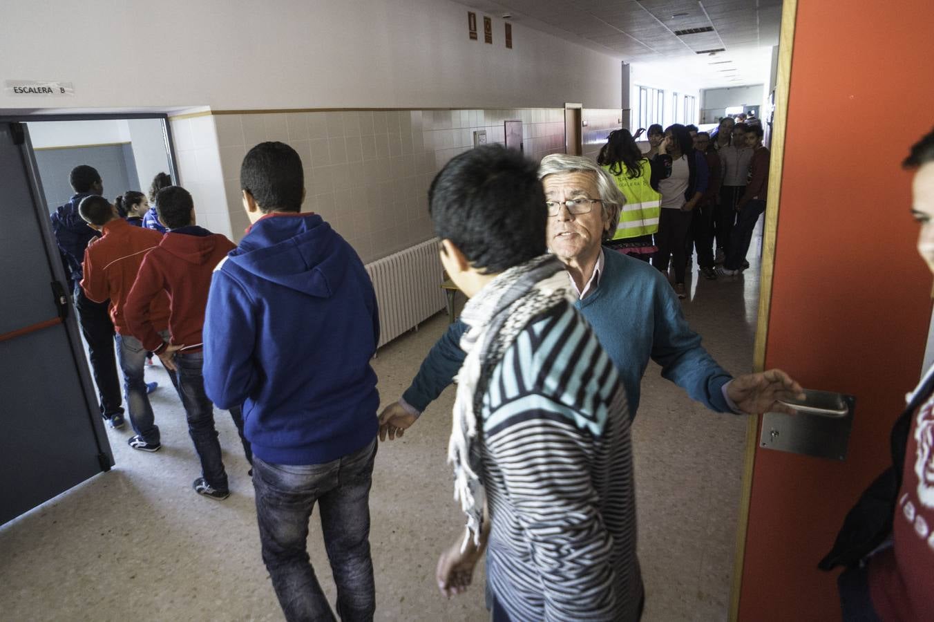 Simulacro de incendio en el instituto de Callosa