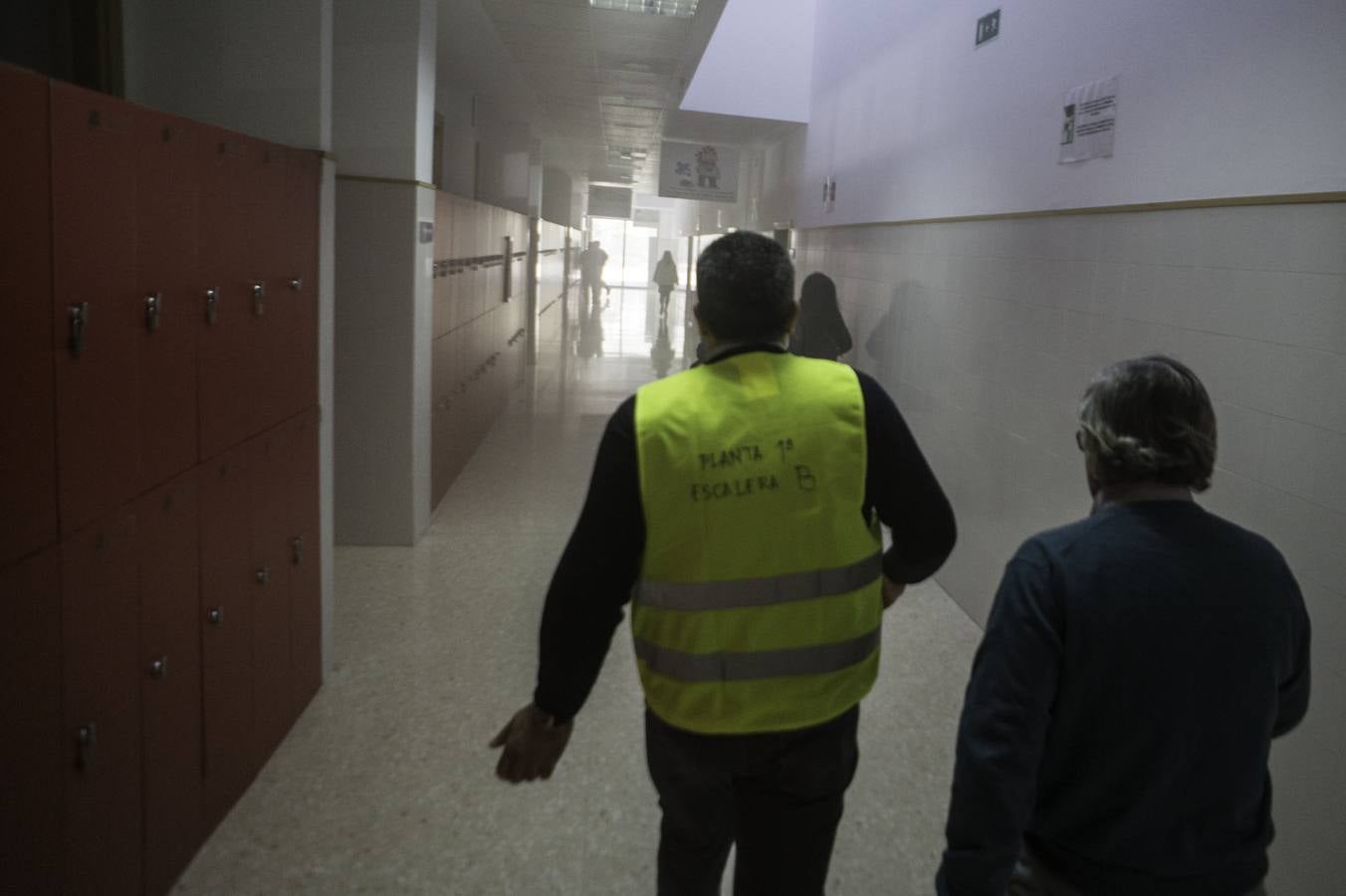 Simulacro de incendio en el instituto de Callosa