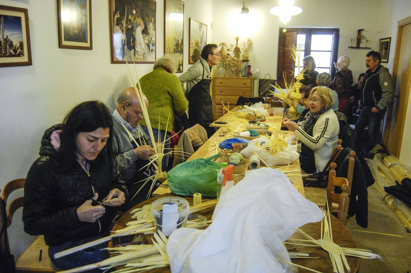 Presentación de las palmas blancas para el Papa y los Reyes