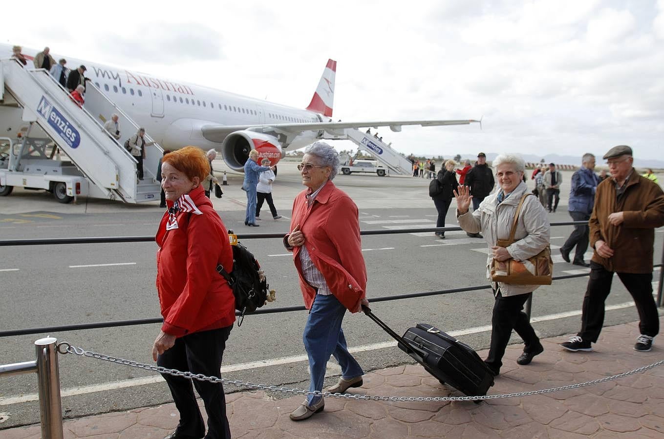 Primera oleada de turistas austriacos