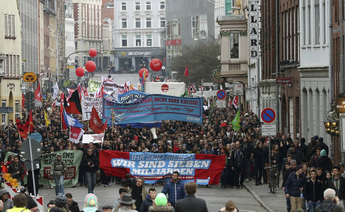 Protesta contra el G7 en Alemania