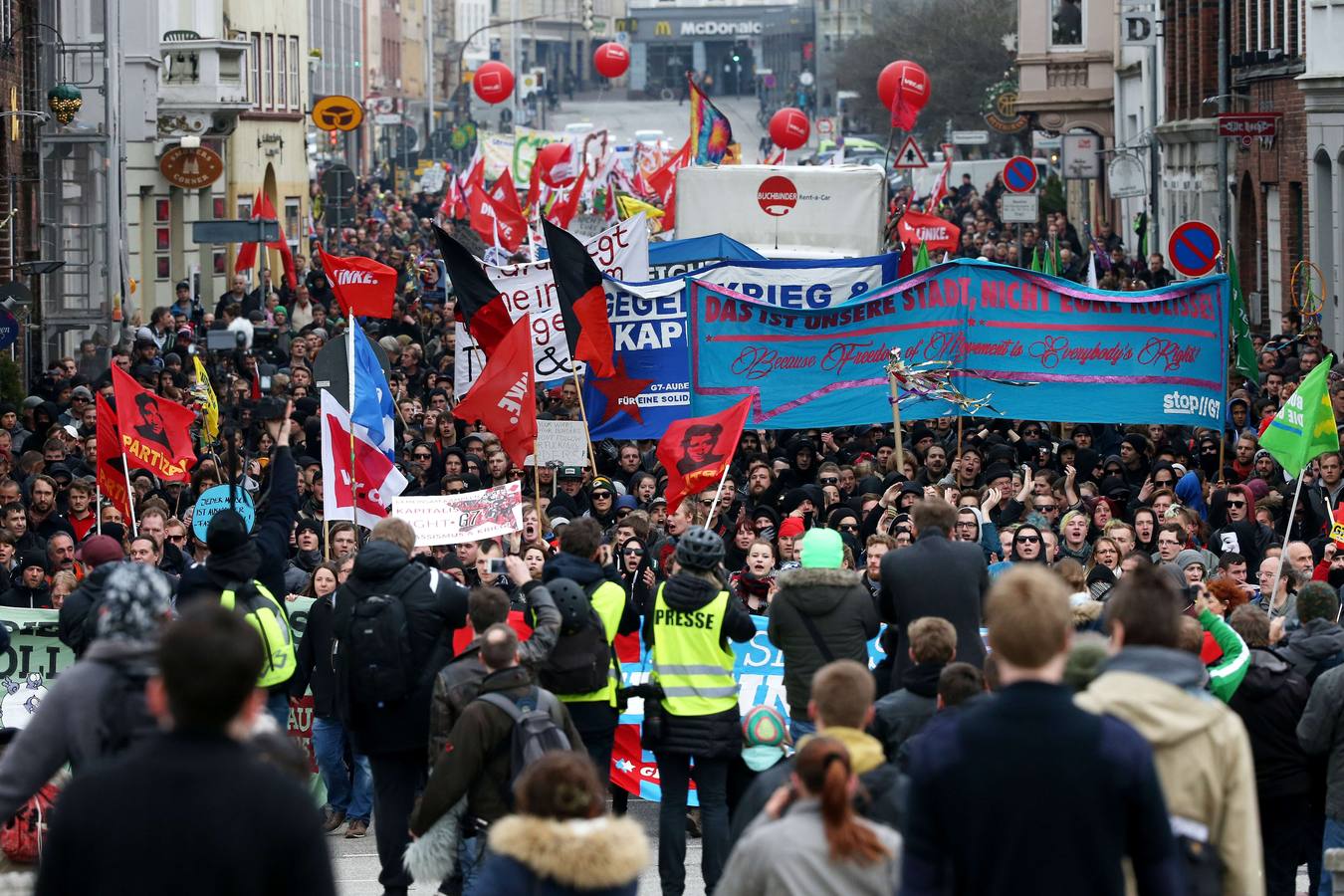 Protesta contra el G7 en Alemania