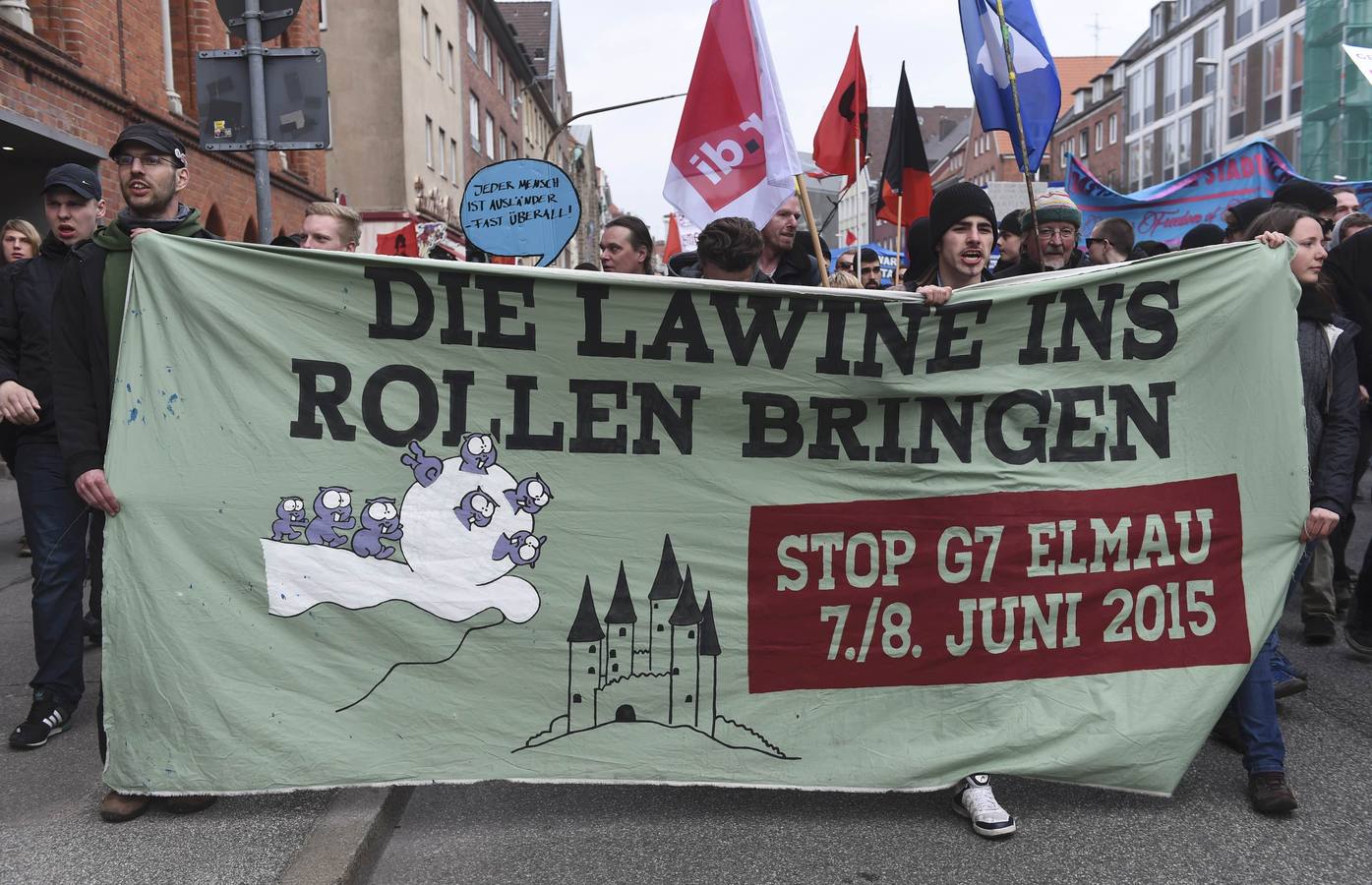 Protesta contra el G7 en Alemania