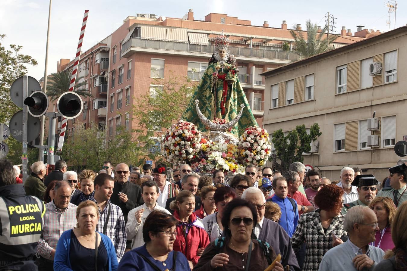 La Virgen de la Fuensanta regresa a su santuario de Algezares