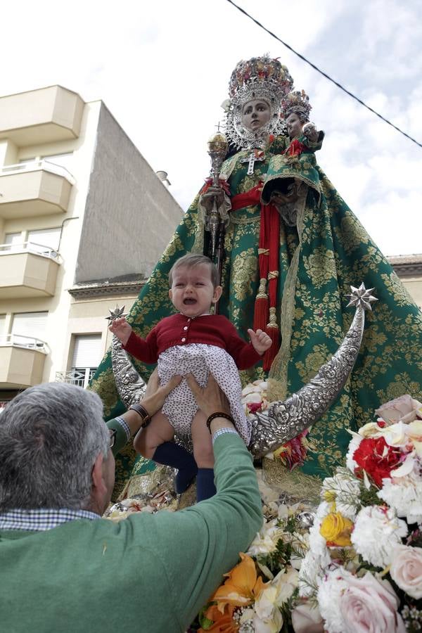 La Virgen de la Fuensanta regresa a su santuario de Algezares