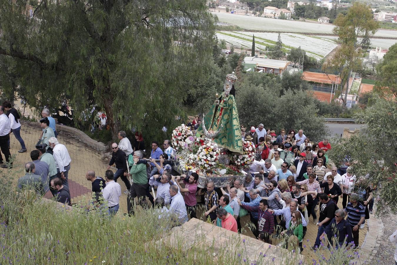 La Virgen de la Fuensanta regresa a su santuario de Algezares