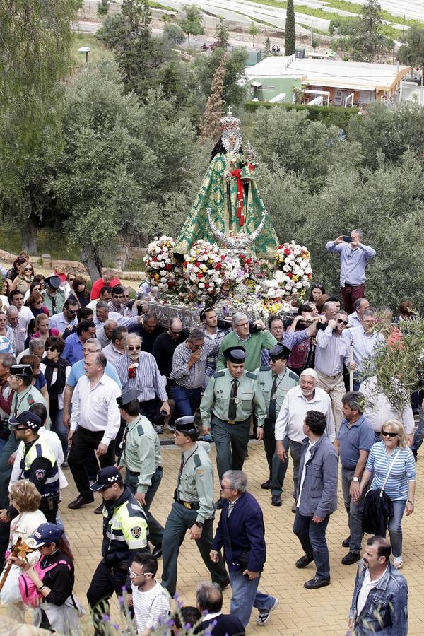 La Virgen de la Fuensanta regresa a su santuario de Algezares