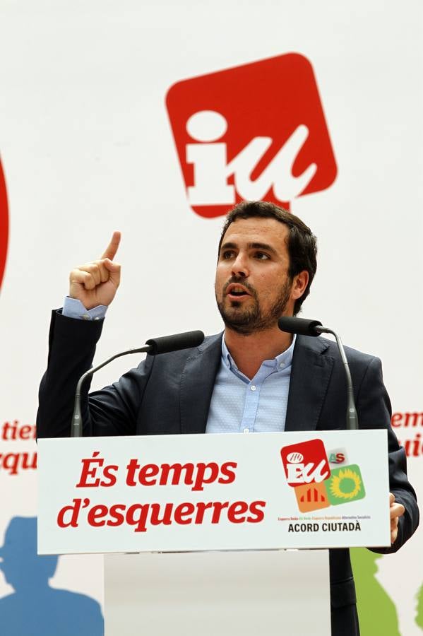 Mitin de Alberto Garzón en Alicante