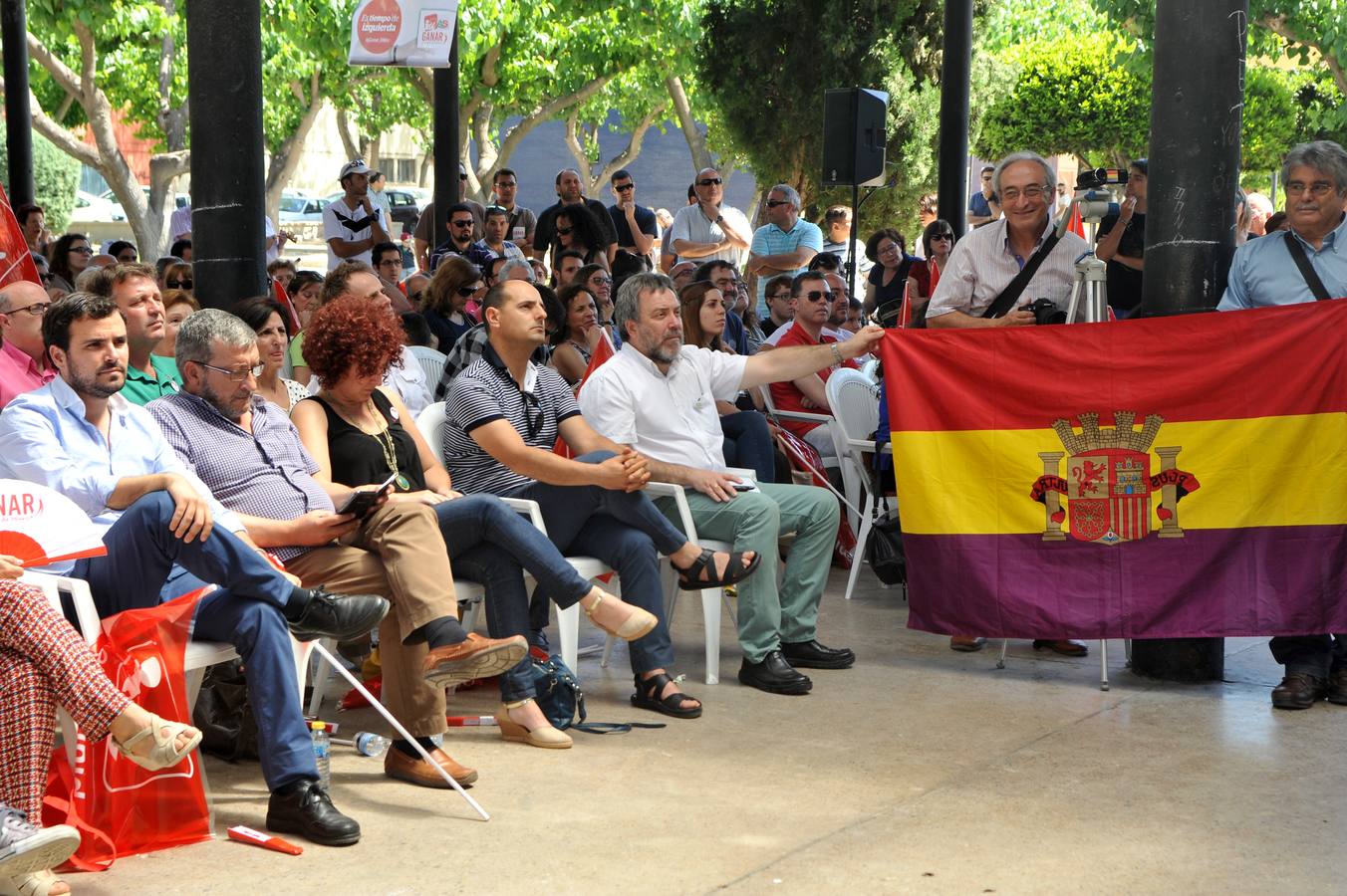 Acto de Alberto Garzón en Murcia