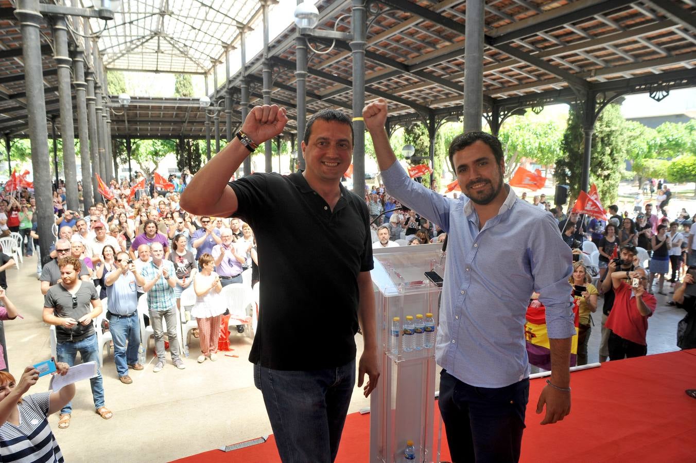 Acto de Alberto Garzón en Murcia