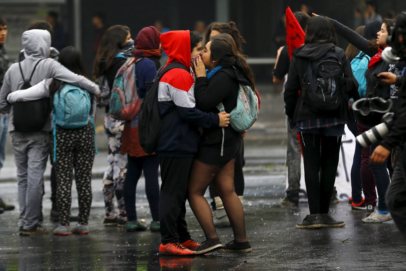 Estudiantes chilenos en pie de guerra