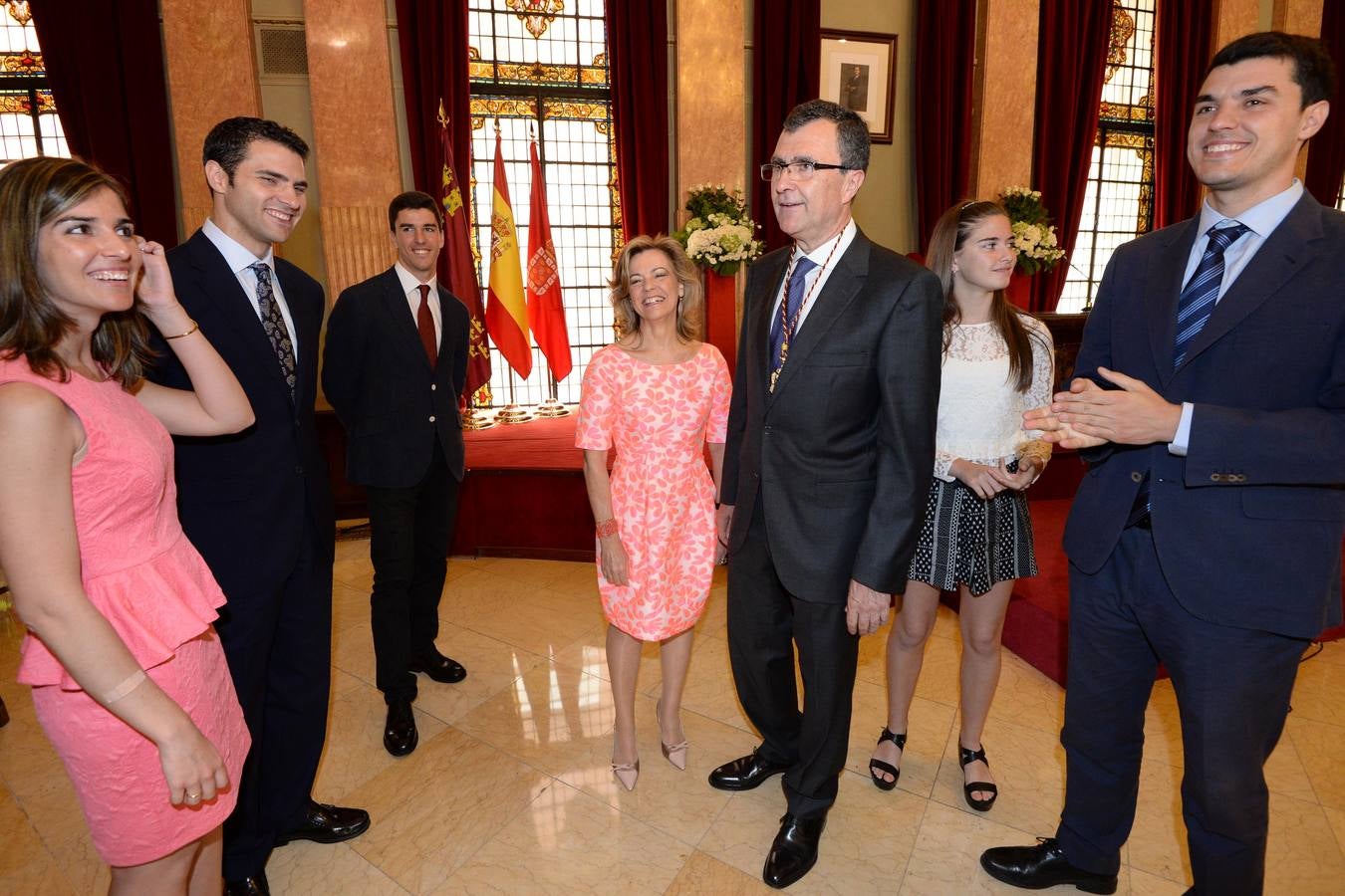 José Ballesta toma posesión de la alcaldía de la ciudad de Murcia. 