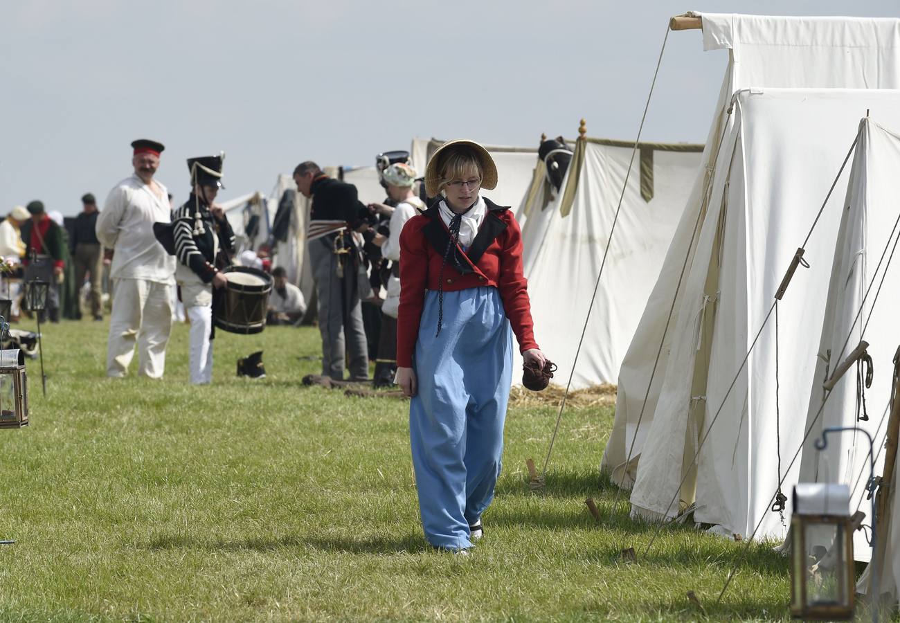 Recreación de la batalla de Waterloo