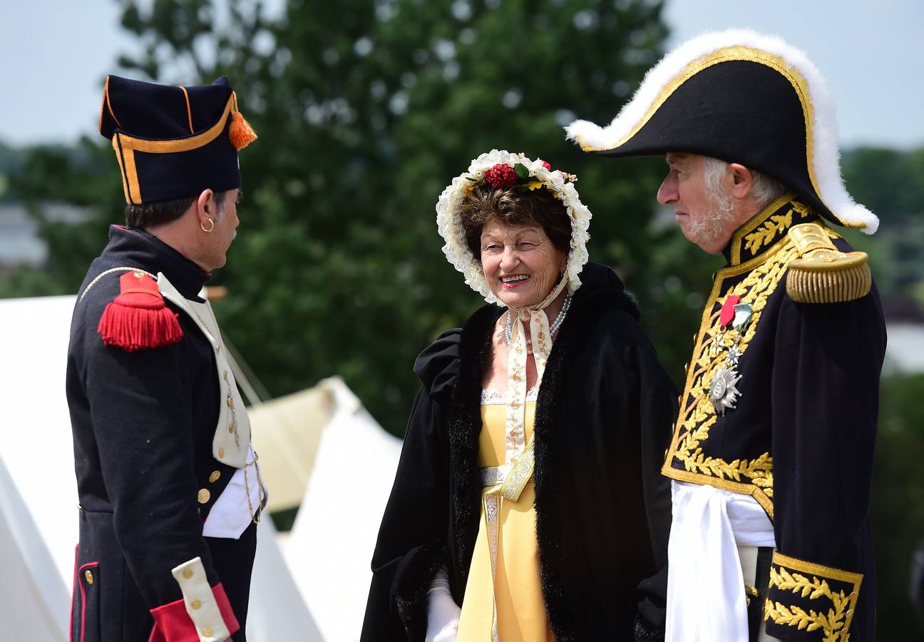 Recreación de la batalla de Waterloo