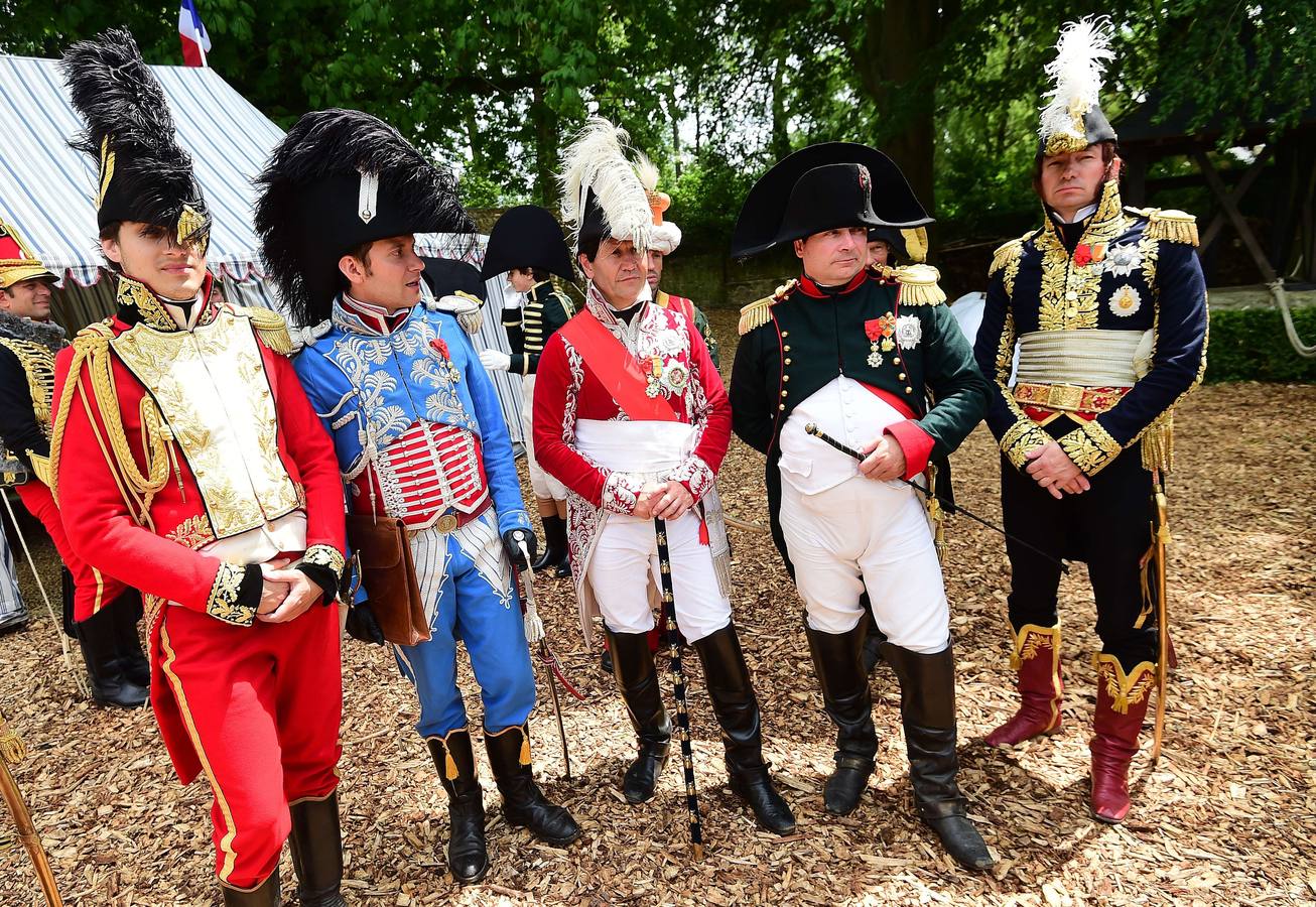 Recreación de la batalla de Waterloo
