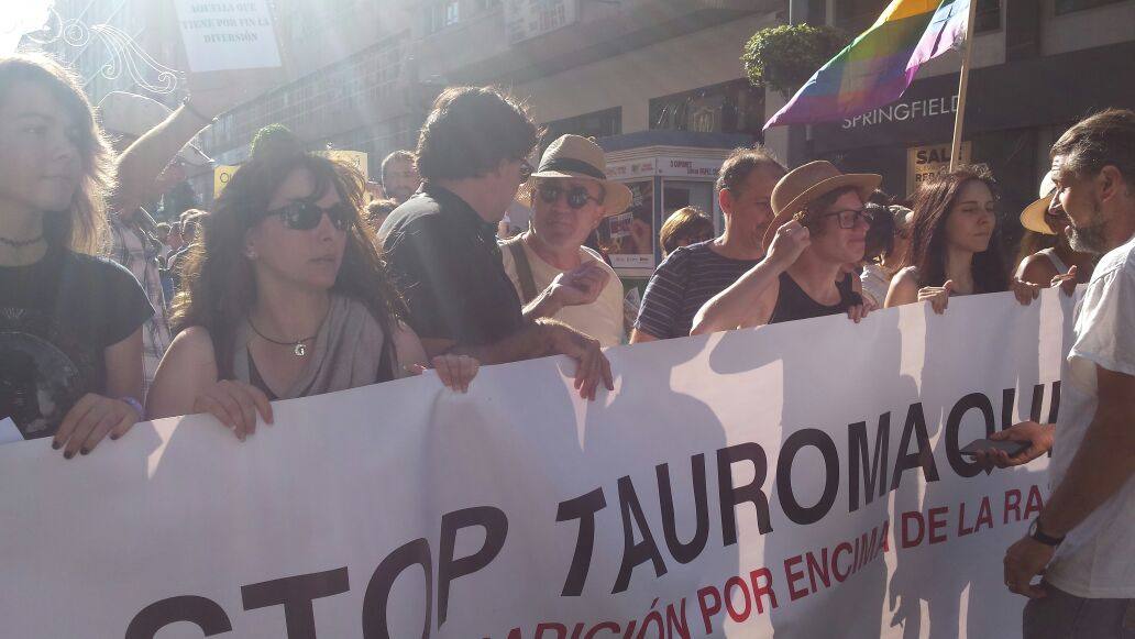 Manifestación antitaurina en Alicante