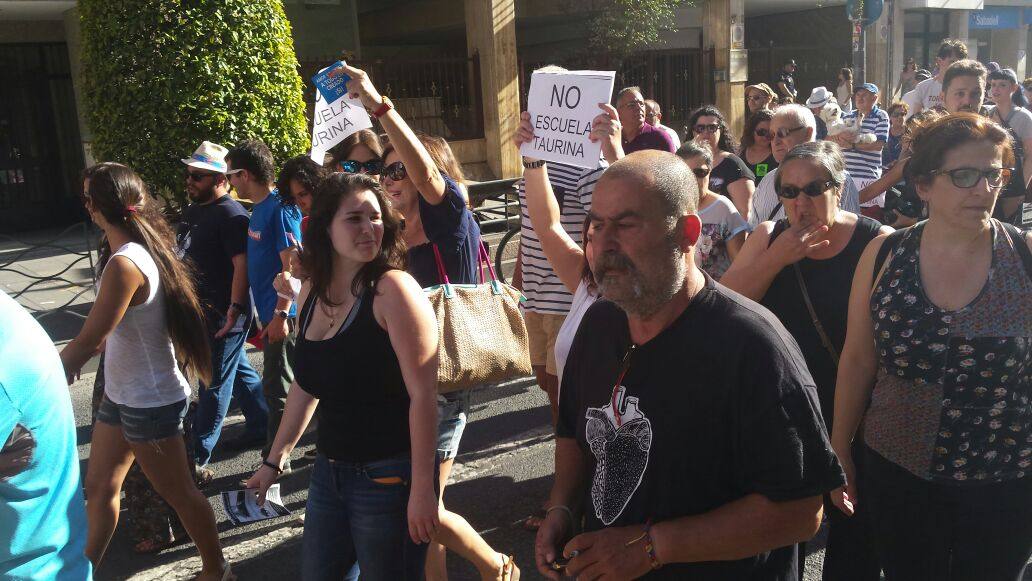 Manifestación antitaurina en Alicante