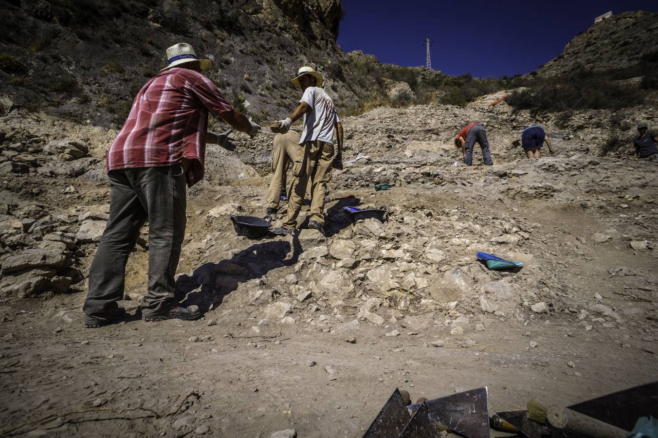 Excavación arqueológica en la Ladera del Castillo de Callosa del Segura