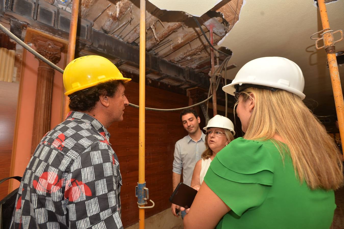 Recuperan la fachada del único edificio modernista de Lorca