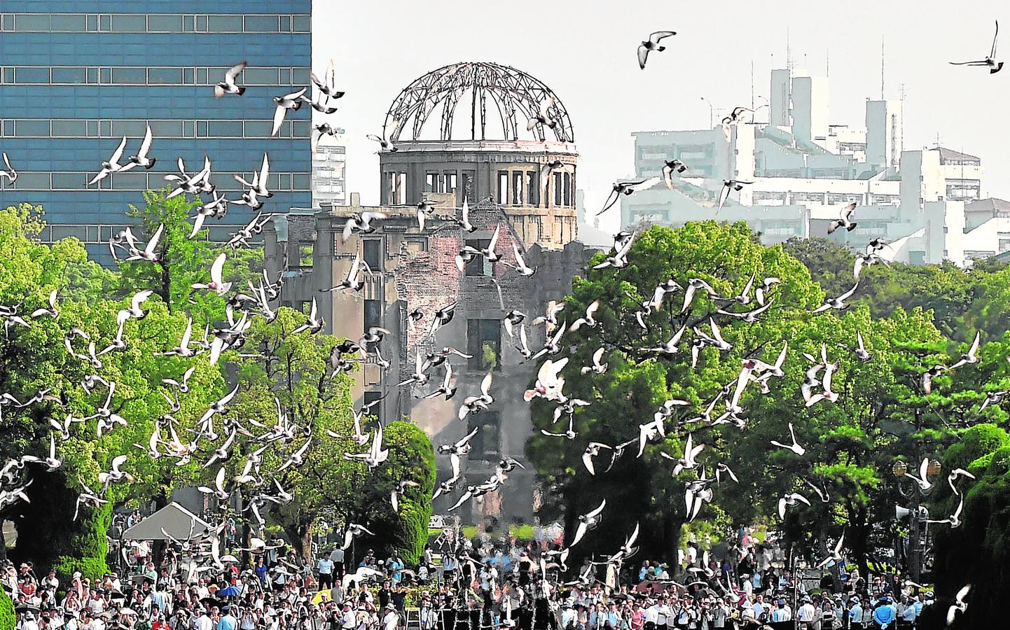 Recuerdo de la víctimas de Hiroshima