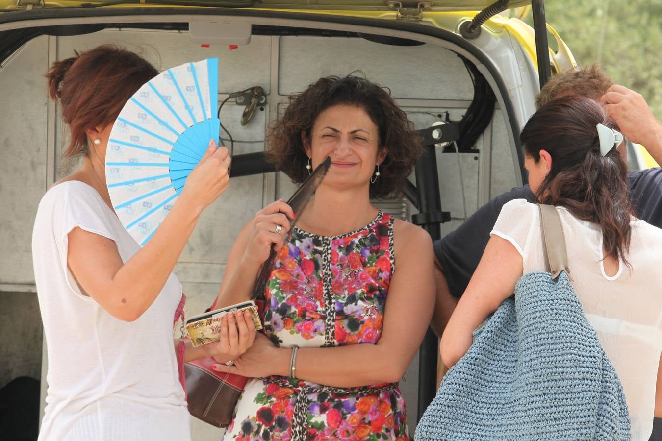 Trabajos de extinción del incendio de Cieza