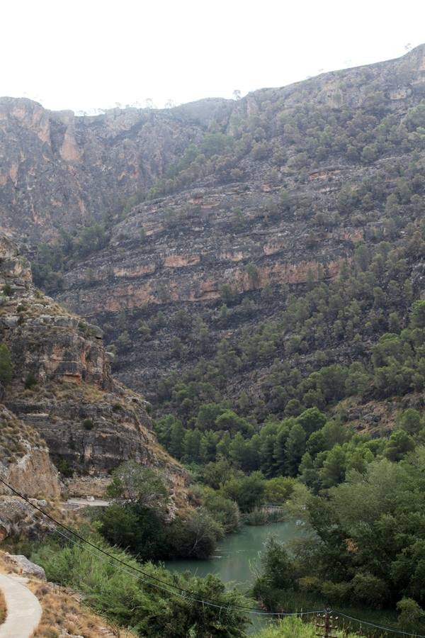 Así ha quedado el Cañón de Almadenes tras el fuego