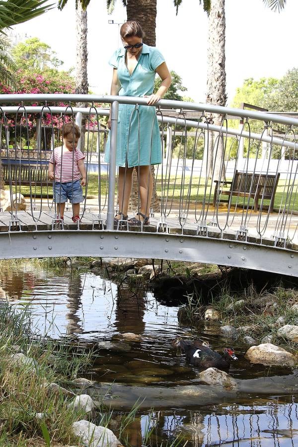Batallón de limpieza en los parques de Murcia