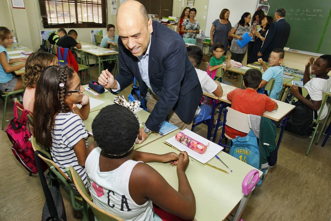 El alcalde de Alicante visita el colegio Manjón Cervantes