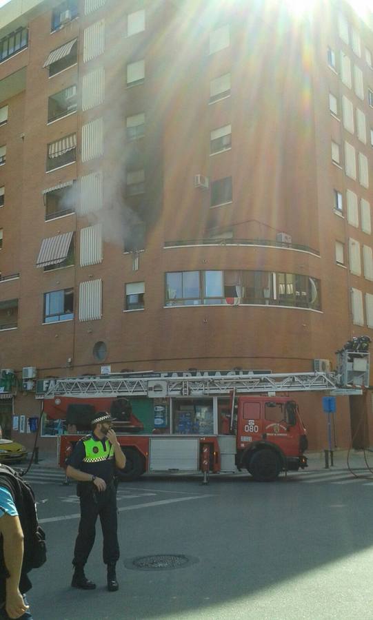 Incendio en una vivienda en el barrio de San Blas