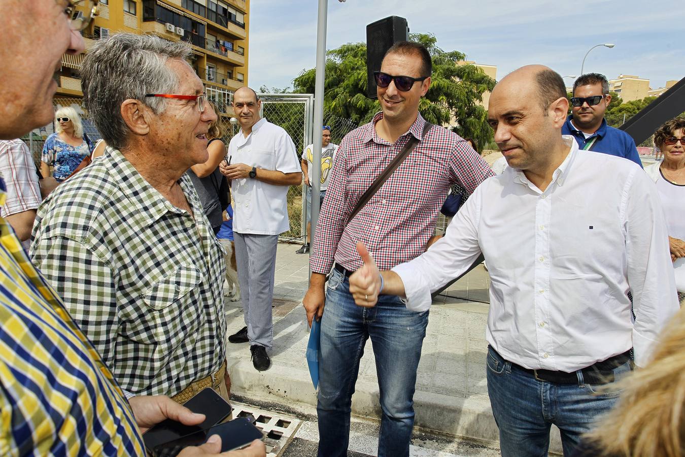 Inauguración del vial que une el barrio de San Blas con Princesa Mercedes y Alipark