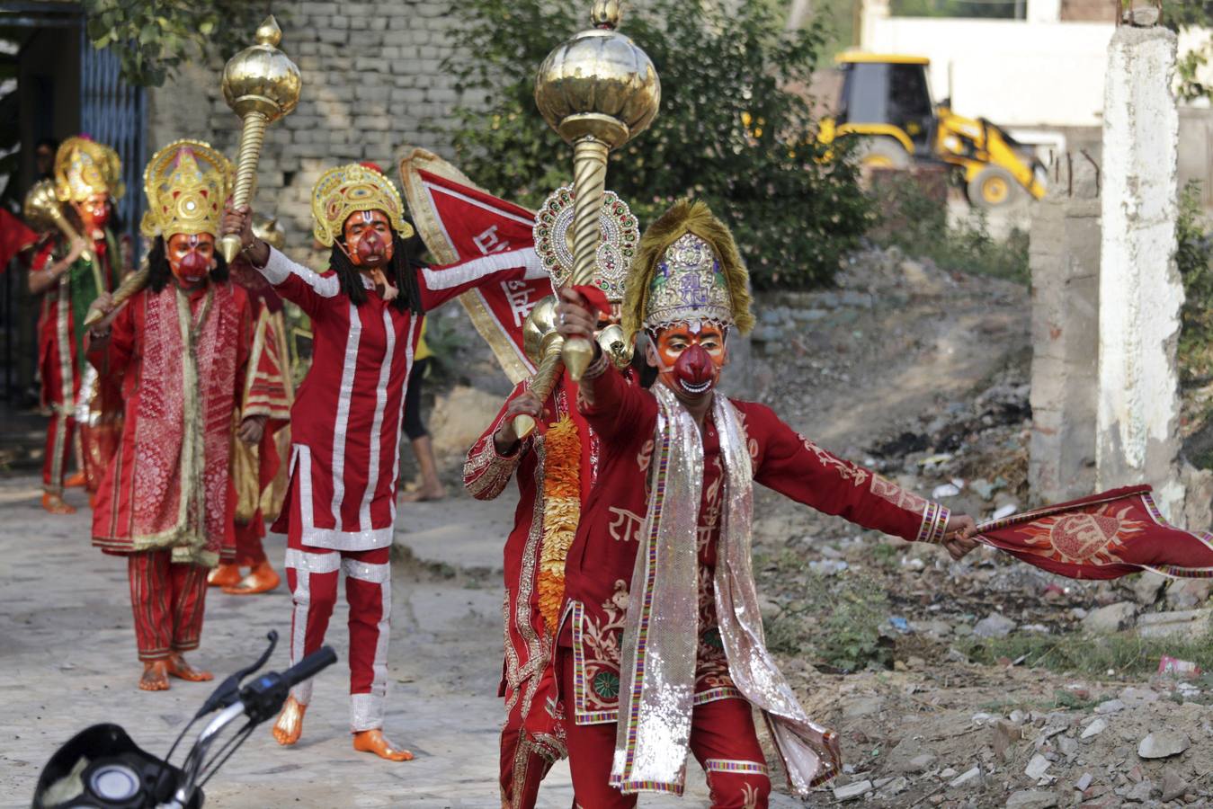 Ritmo y color en honor de Durga