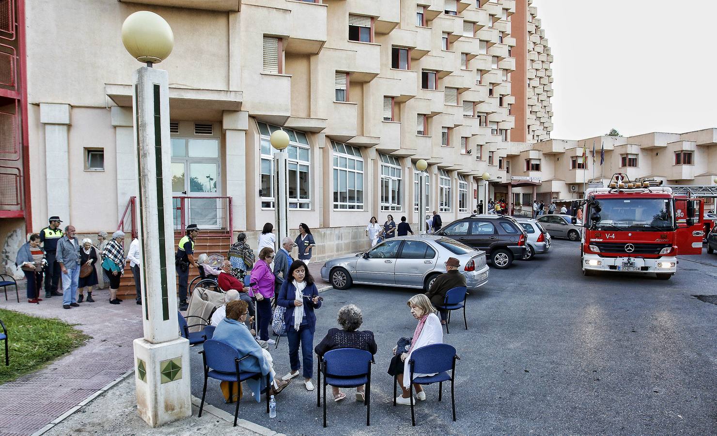 Desalojadas 150 personas de una residencia de ancianos por un incendio