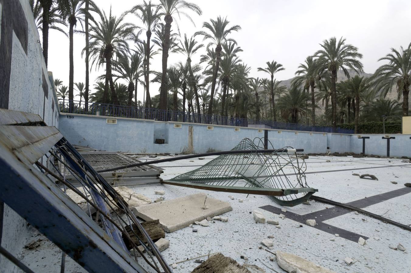 Desperfectos en las instalaciones deportivas de Orihuela