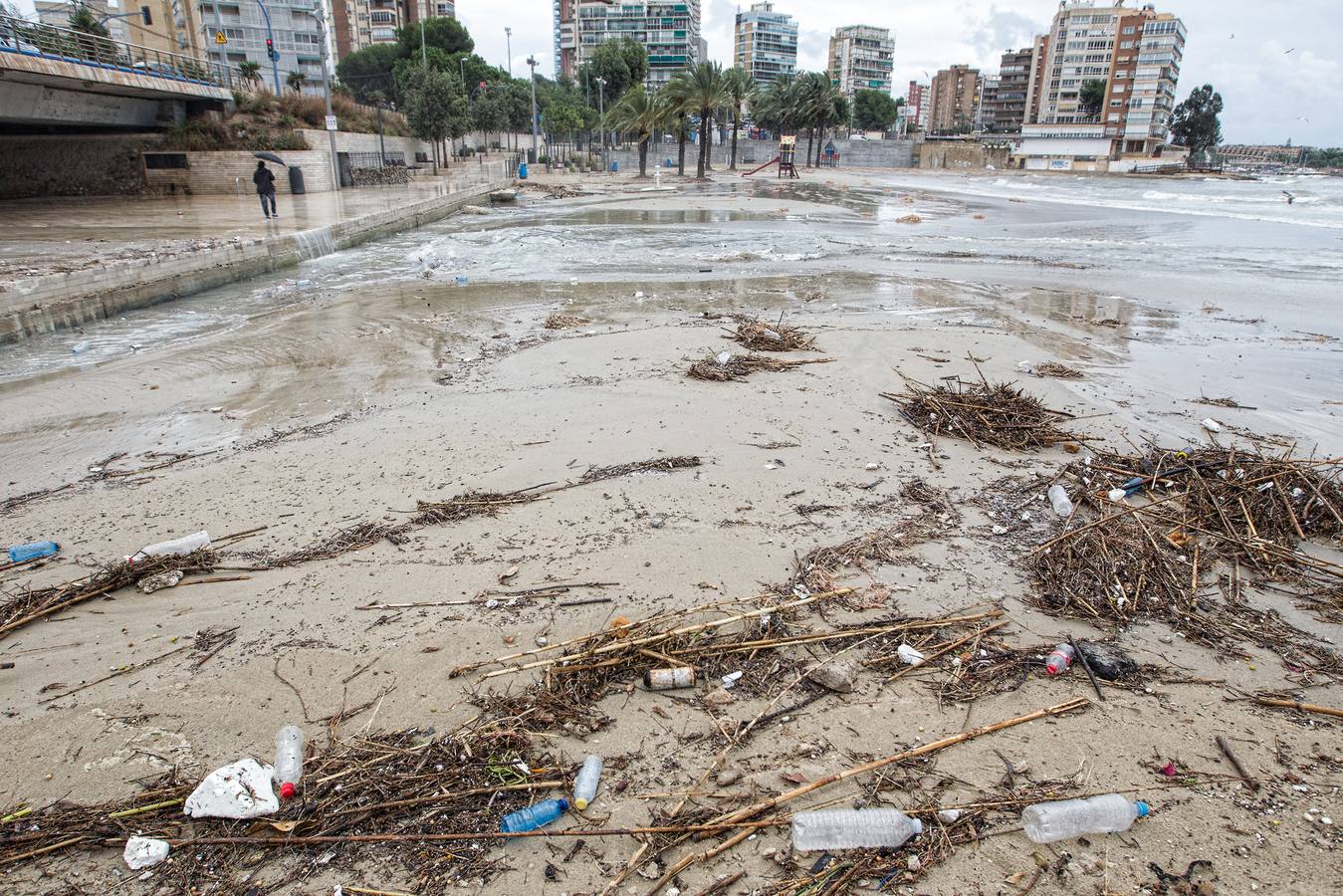 El temporal causa destrozos, suspende clases y deja más de 100 litros en 12 horas