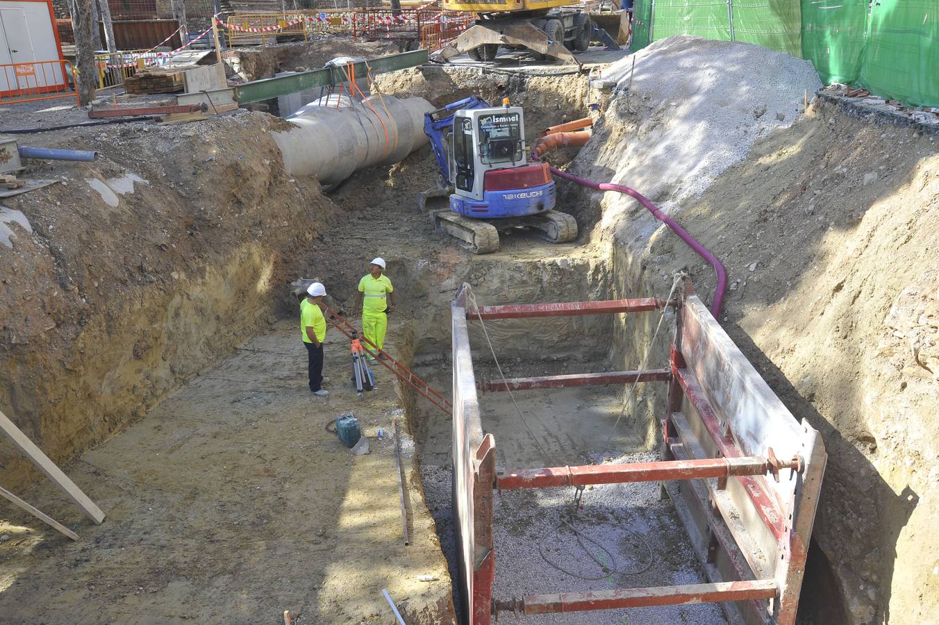 Restraso en las obras del colector de Carrús