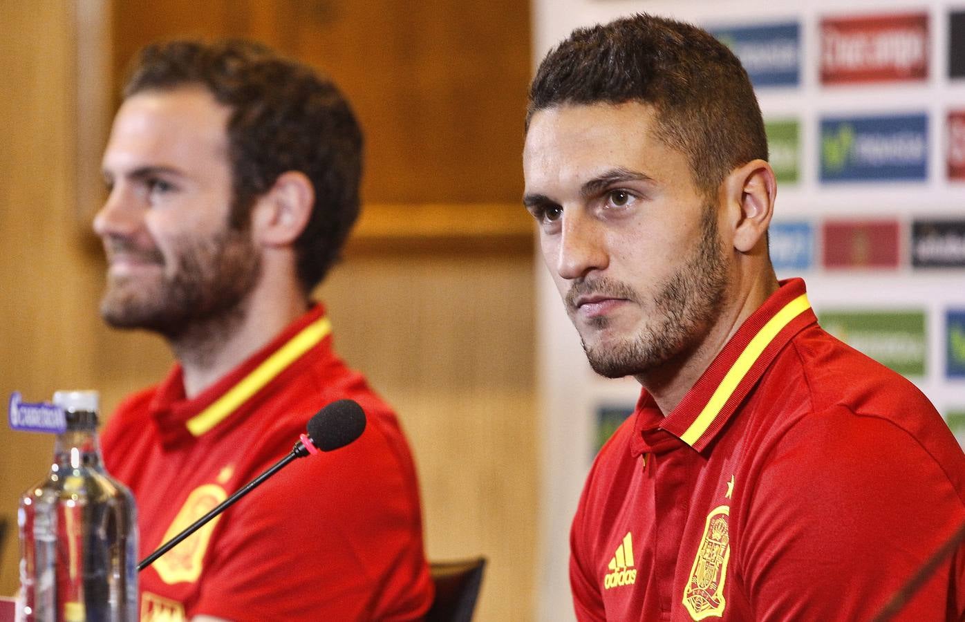 Rueda de prensa de Mata, Koke y Vicente del Bosque