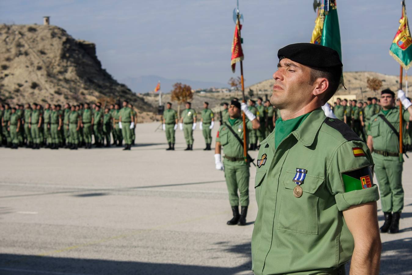 Parada para festejar la Inmaculada en la Bripac