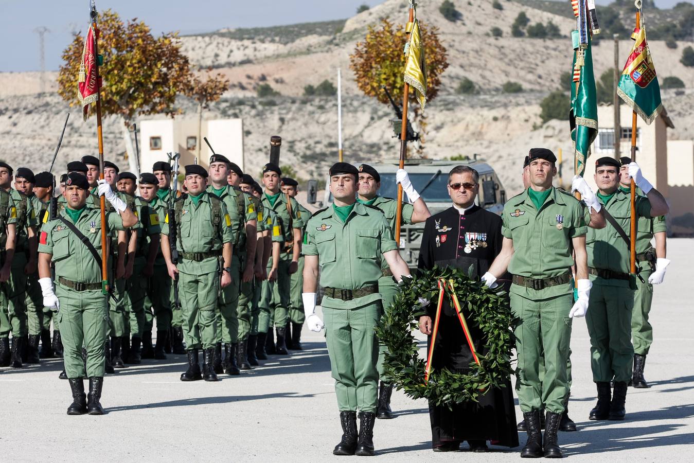 Parada para festejar la Inmaculada en la Bripac