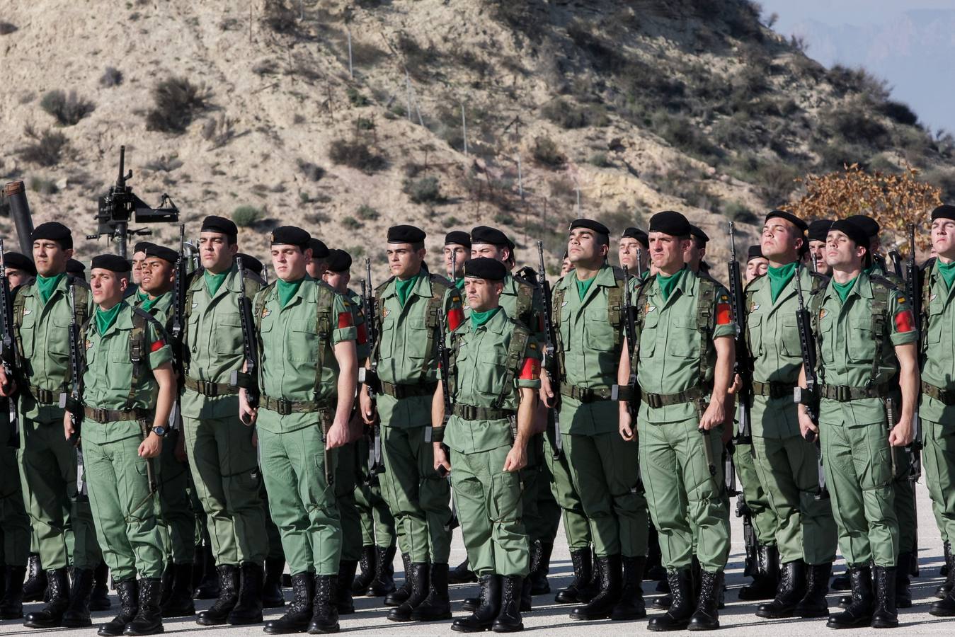 Parada para festejar la Inmaculada en la Bripac