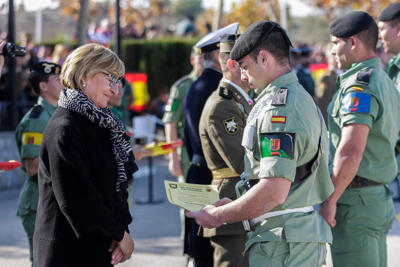 Parada para festejar la Inmaculada en la Bripac