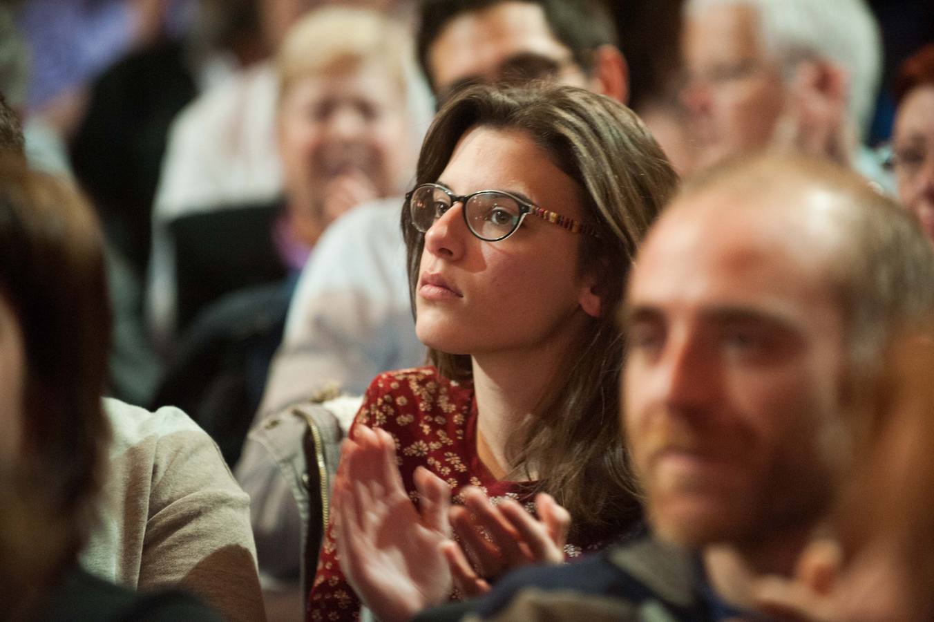 El Teatro Circo, abarrotado para ver a Pablo Iglesias