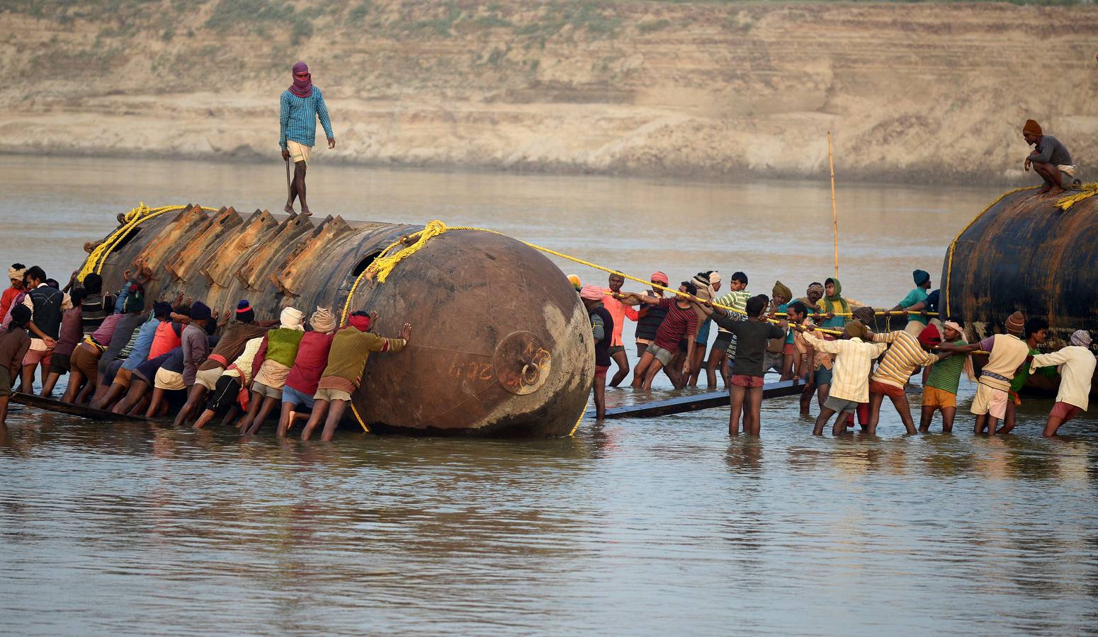 Preparándose para el Magh Mela