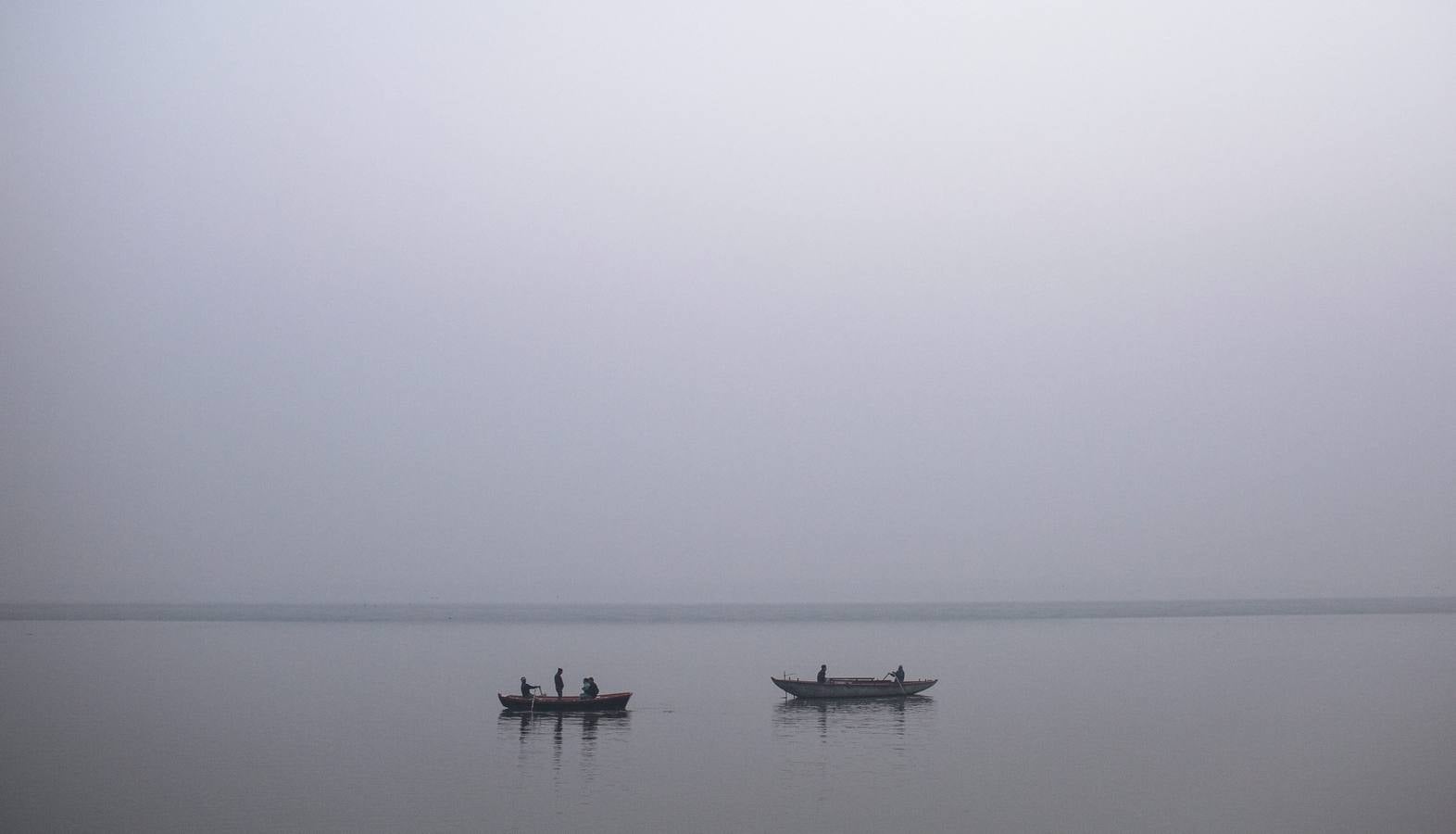 Preparándose para el Magh Mela