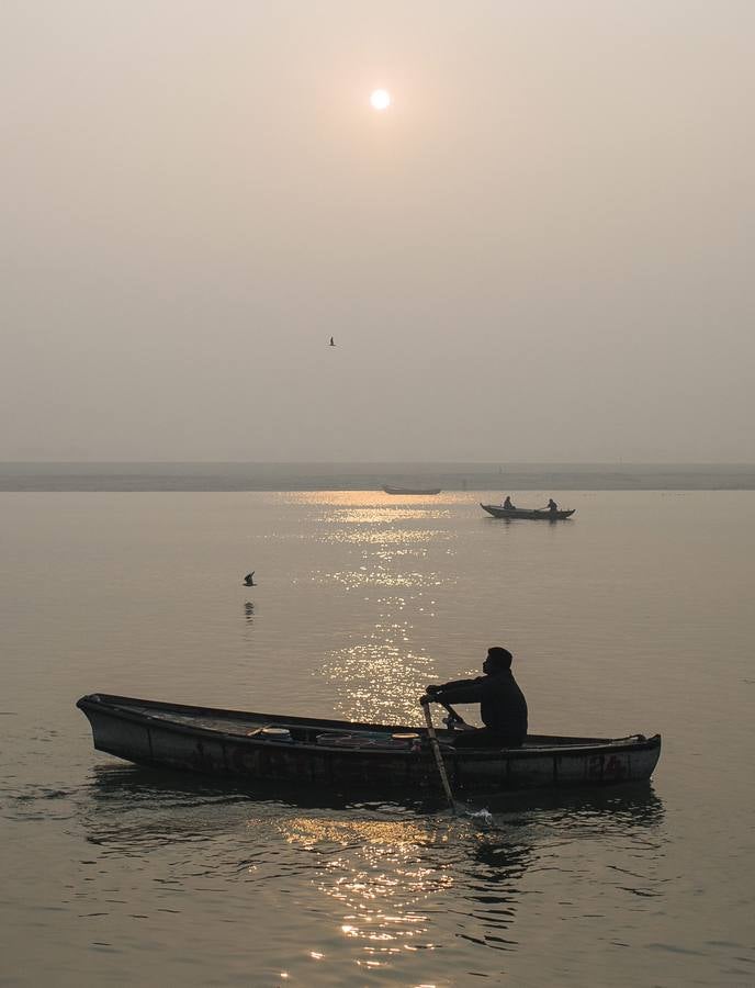 Preparándose para el Magh Mela