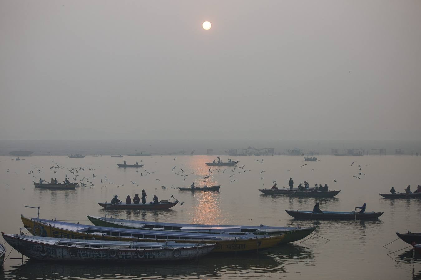 Preparándose para el Magh Mela