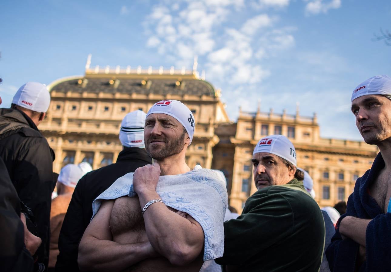 Chapuzón navideño... y helado