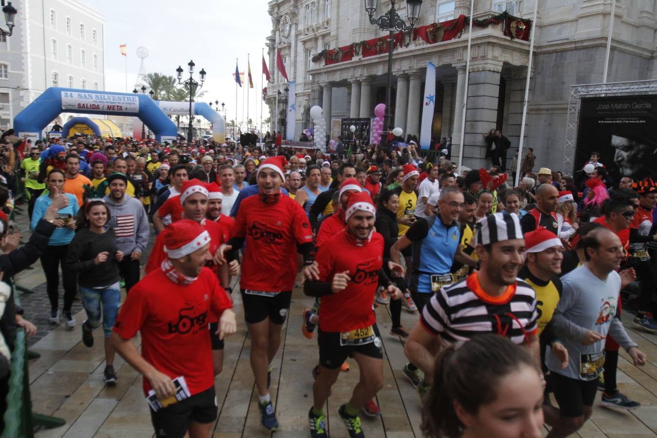 Primeros metros de la San Silvestre de Cartagena 2015