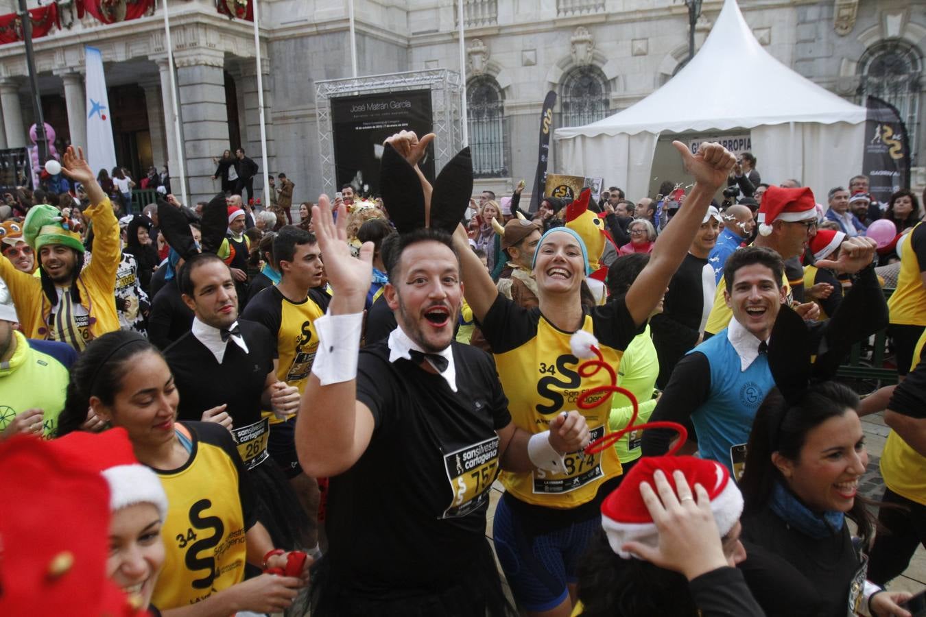 Primeros metros de la San Silvestre de Cartagena 2015