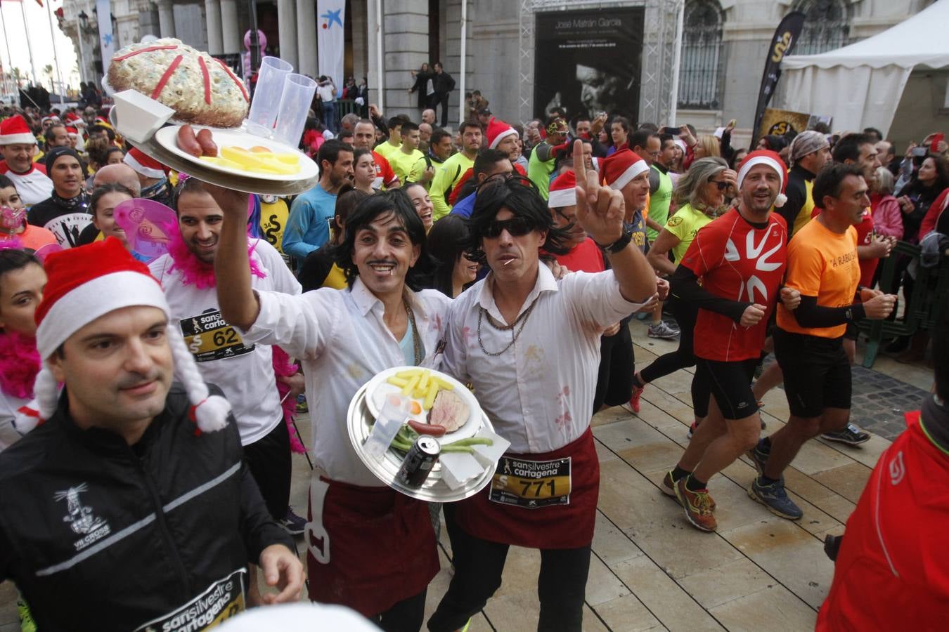 Primeros metros de la San Silvestre de Cartagena 2015